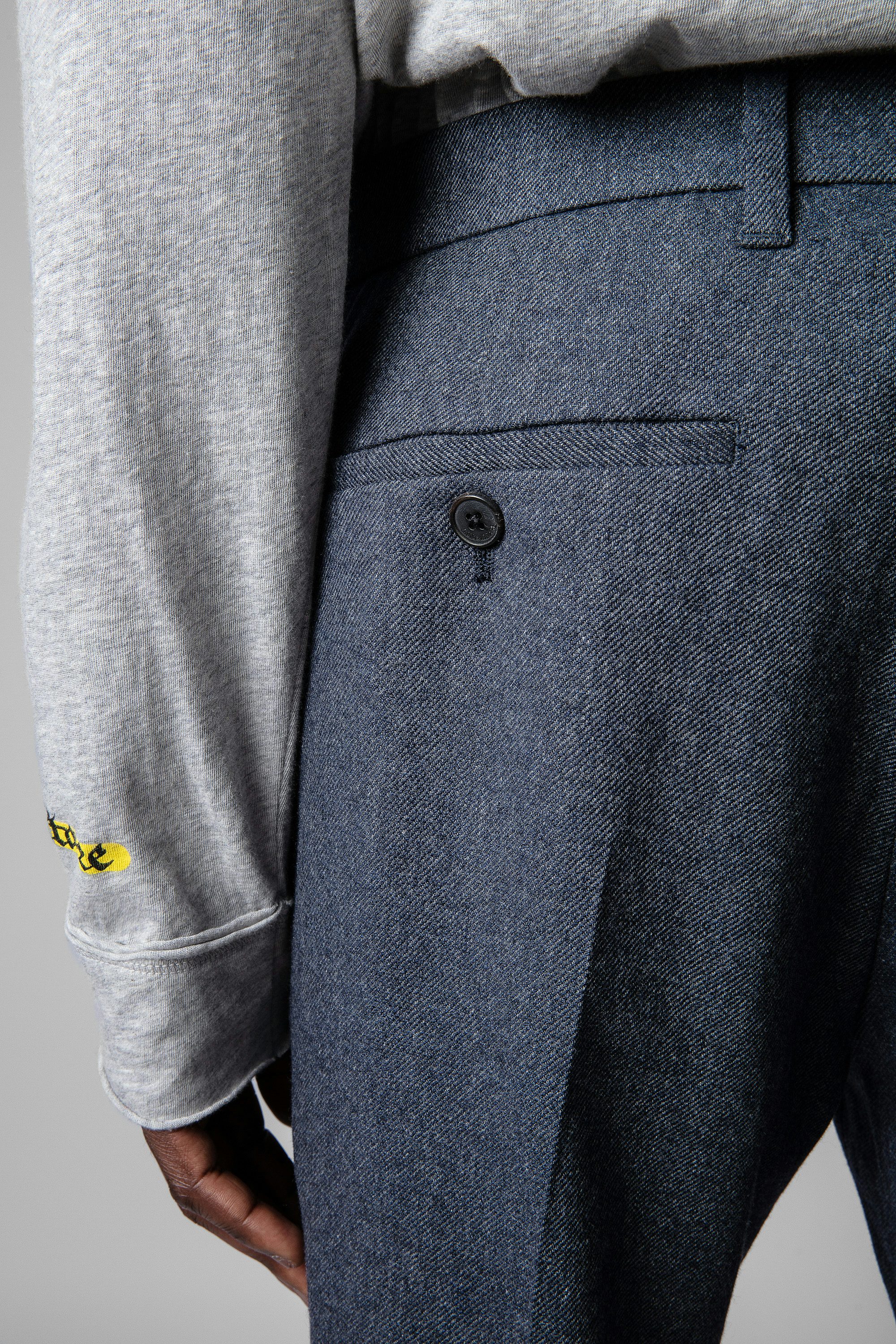 Hose Paris - Grau melierte Herrenhose